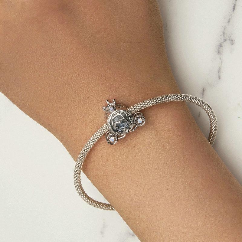 925 Sterling Silver Pumpkin Charm For Diy Bracelets