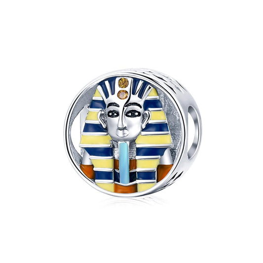 925 Sterling Silver Egyptian Pharaoh Beads For Diy Bracelets & Necklaces