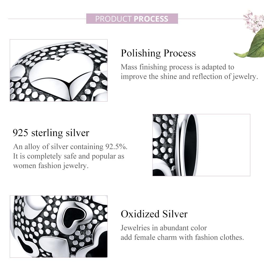 925 Sterling Silver Chic Beaded Bracelet Diy