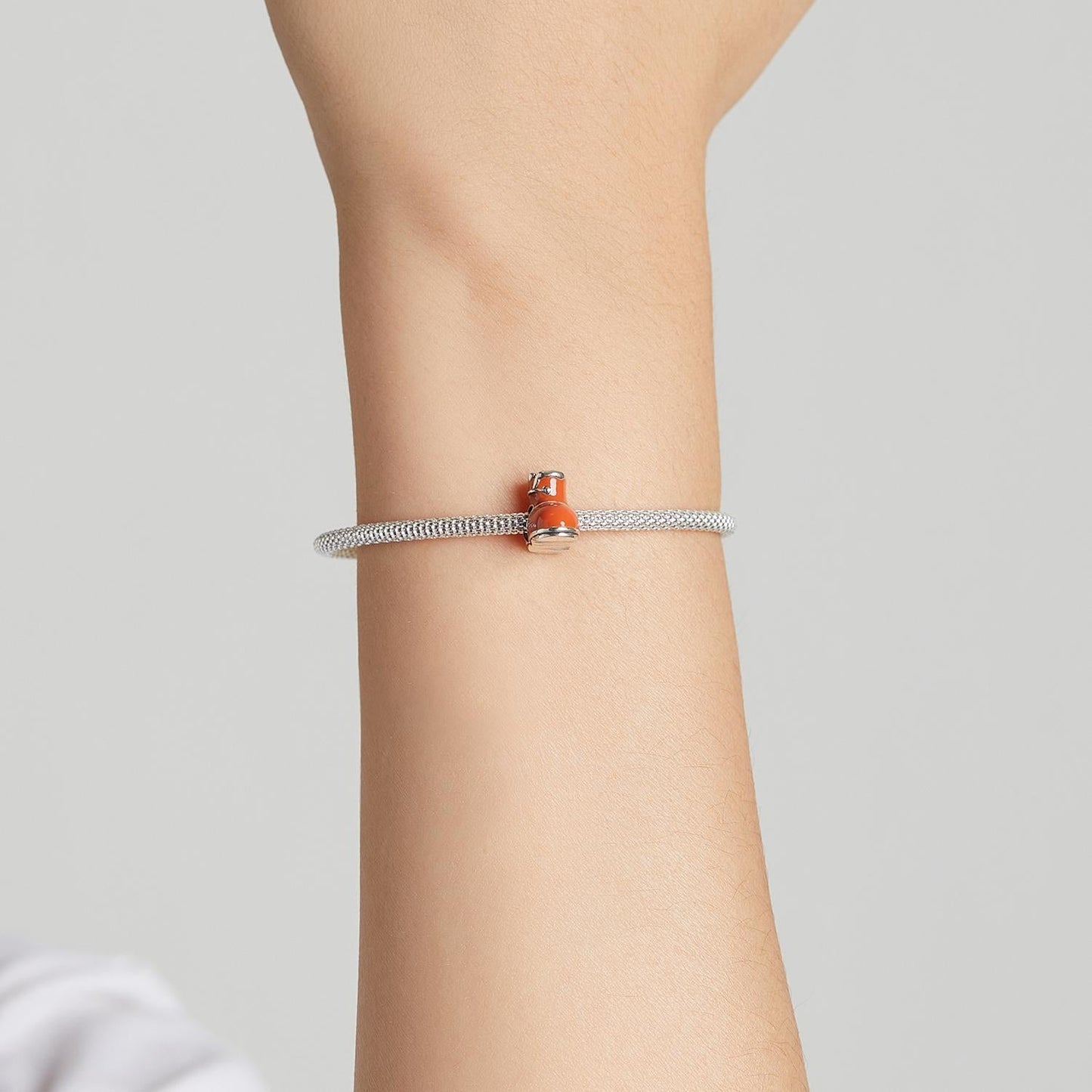 925 Sterling Silver Small Cotton Boots Beads For Diy Bracelets & Necklaces