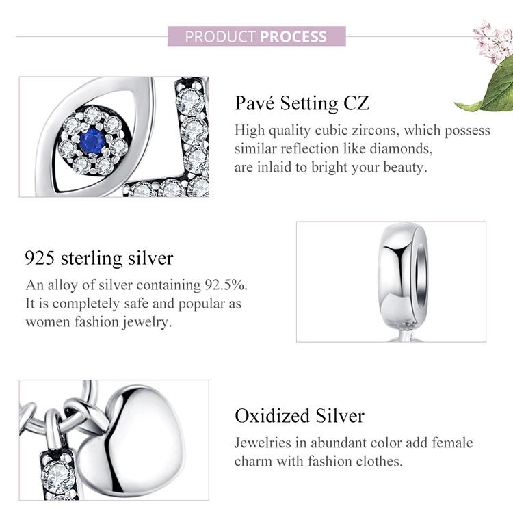 925 Sterling Silver Cross Charm For Diy Bracelets