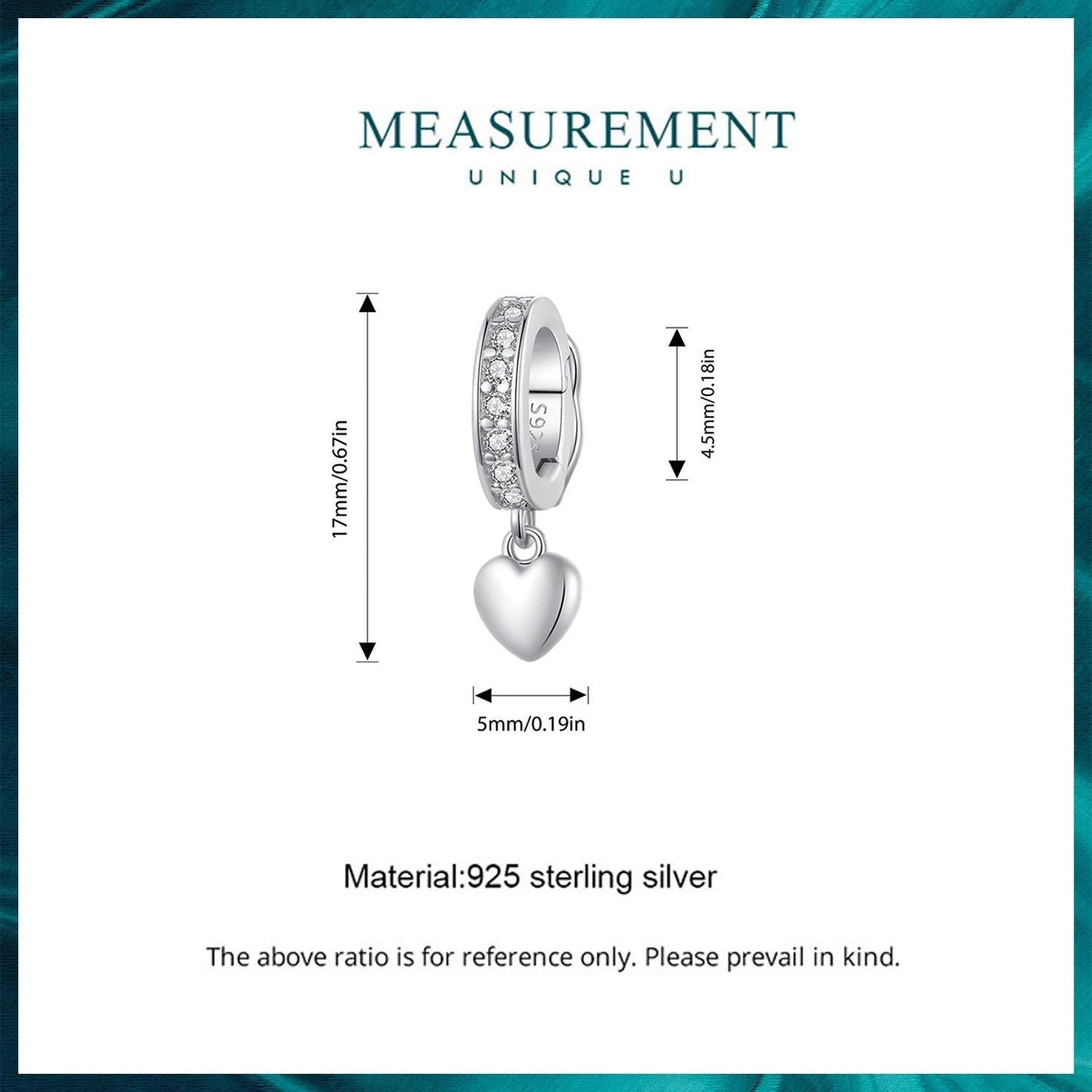 Gold & Heart Buckle Bead Parts