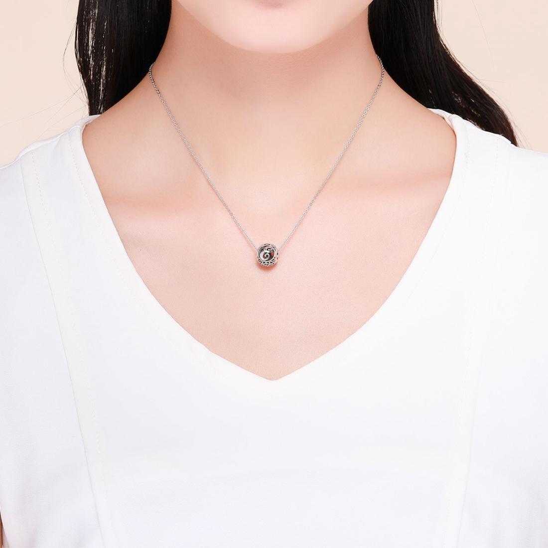 925 Sterling Silver 26 English Letter Beads For Diy Bracelets & Necklaces Style - E