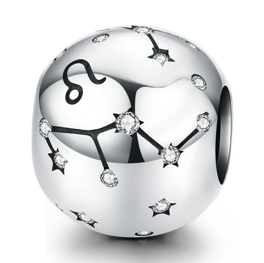 925 Sterling Silver Diy Zodiac Bracelet Beads Leo Style - Leo