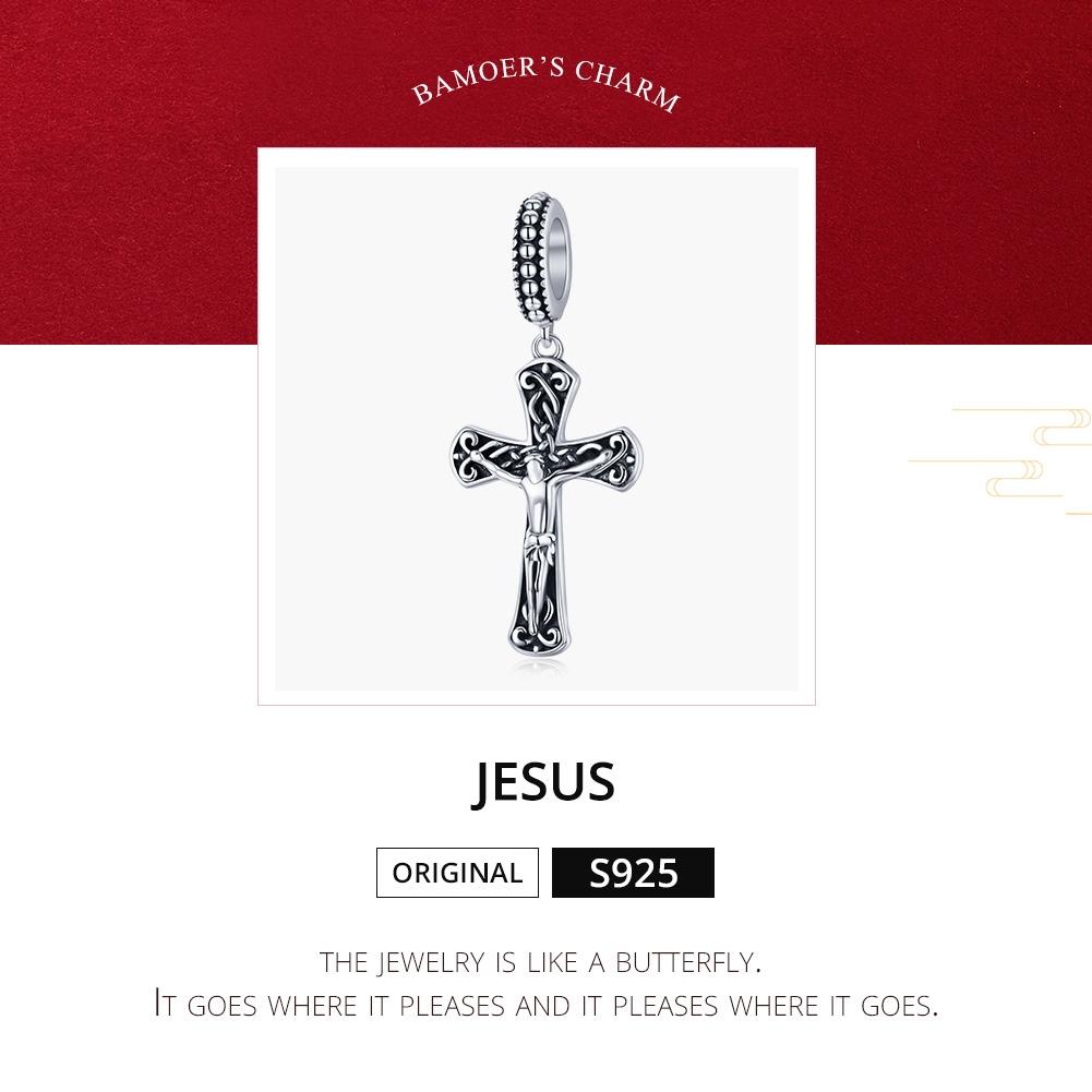 925 Sterling Silver Cross Pendant For Diy Bracelets
