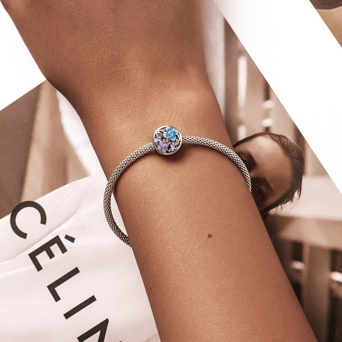 925 Sterling Silver Flower Butterfly Beads For Diy Bracelets & Necklaces