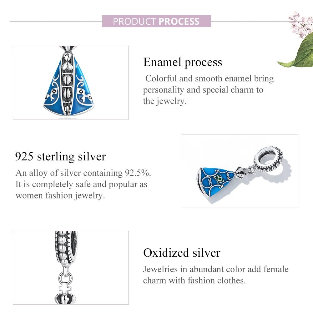 925 Sterling Silver Virgin Pendant For Diy Bracelets & Necklaces