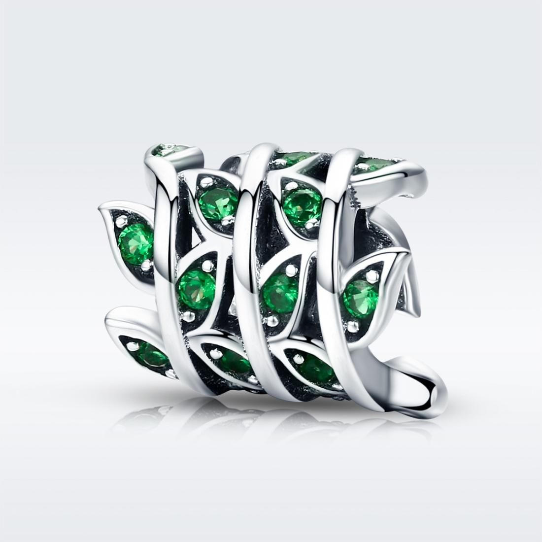 925 Sterling Silver Spring Scenery Bead Pendant