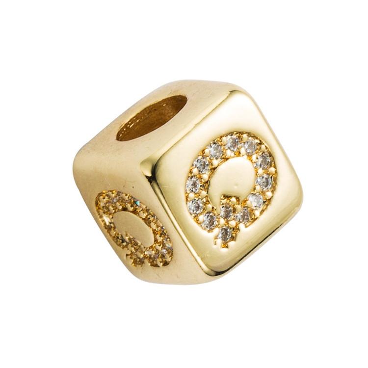 Brass Micro Inlaid Couple Red String Bracelet Diy Jewelry Style - Q