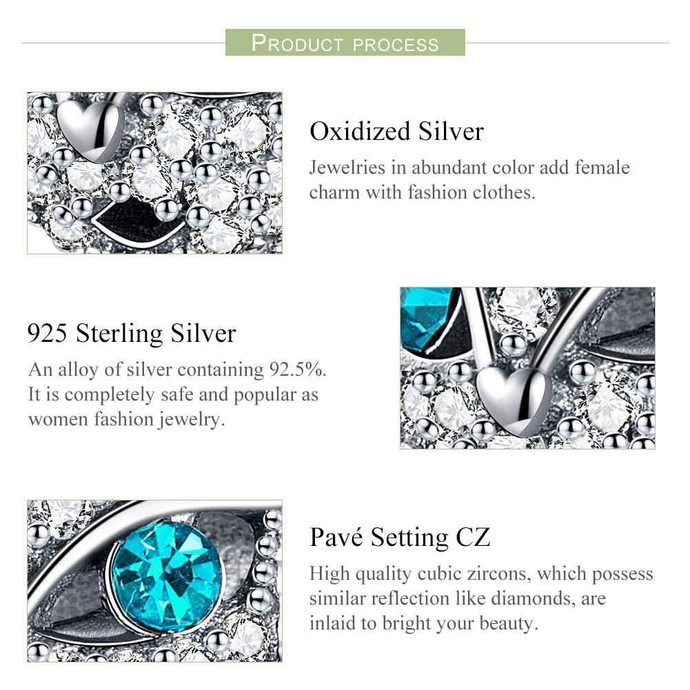 925 Sterling Silver Cat Beaded Bracelet With Diamond Star Beads