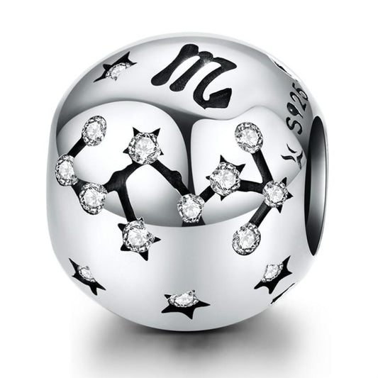 925 Sterling Silver Diy Beaded Bracelet For Scorpio Style - Scorpio