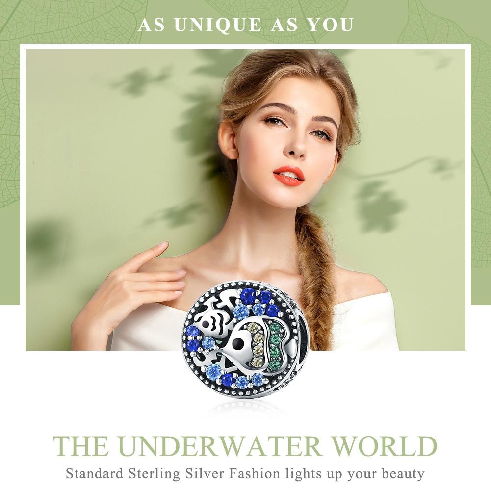 925 Sterling Silver Colorful Fish Oil Beads For Diy Bracelets