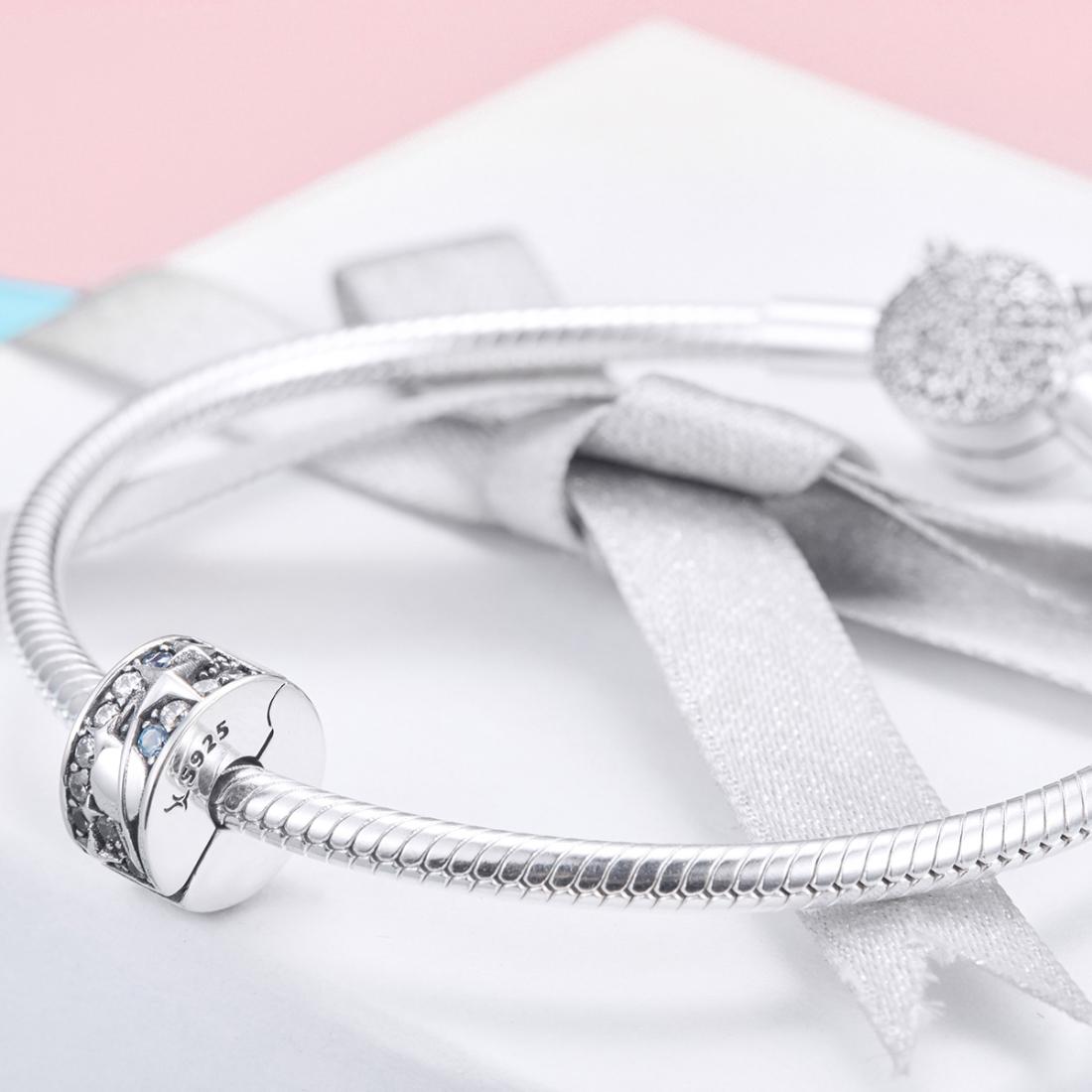 925 Sterling Silver Planet Beads For Diy Necklace