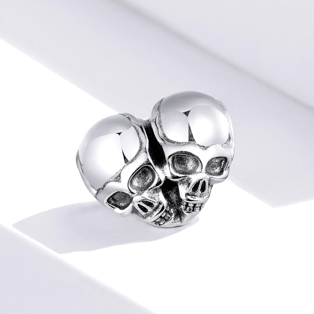 925 Sterling Silver Skull Beads For Diy Bracelets & Necklaces