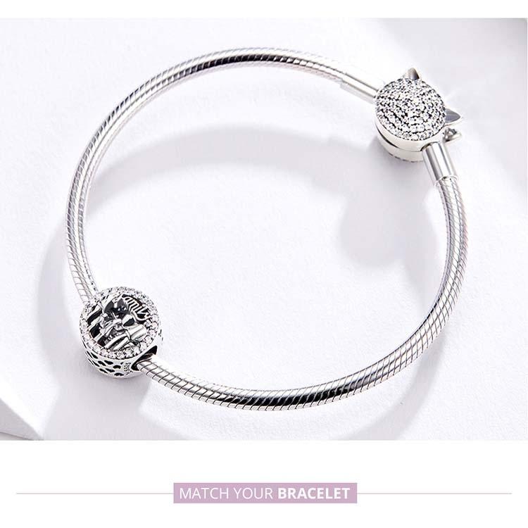 925 Sterling Silver Family Charm Bracelet Beads