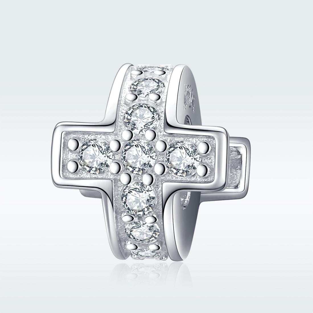 925 Sterling Silver Diy Cross Beaded Bracelet Accessories