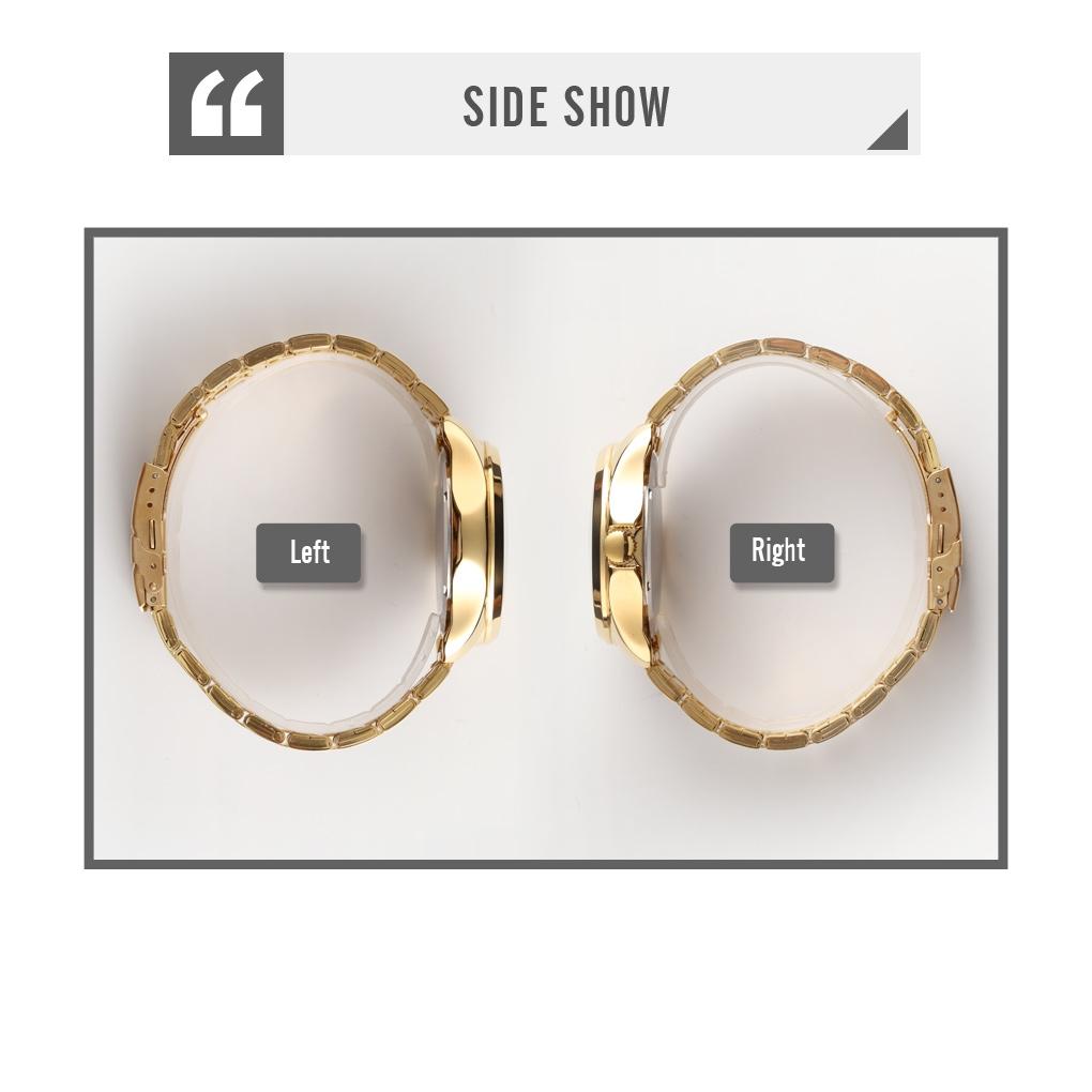 Men Golden Dragon Calendar Dial Quartz Watch with Luminous Hands - Silver Gold