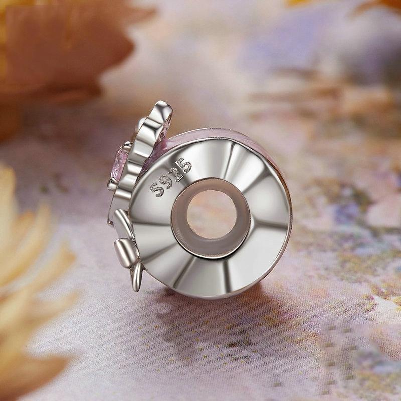 925 Sterling Silver Platinum Butterfly Silicone Diy Beads