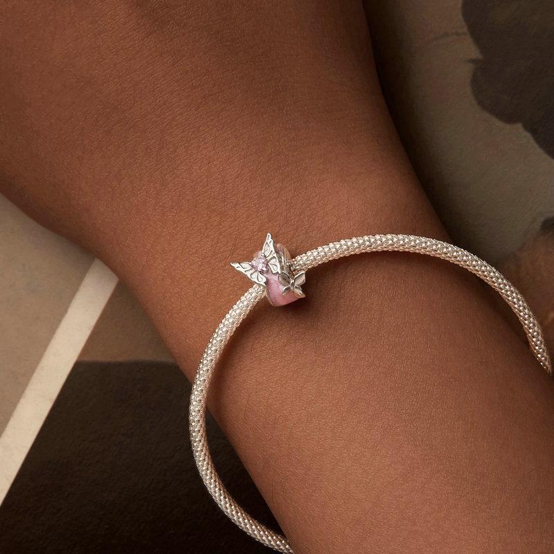 925 Sterling Silver Platinum Butterfly Silicone Diy Beads