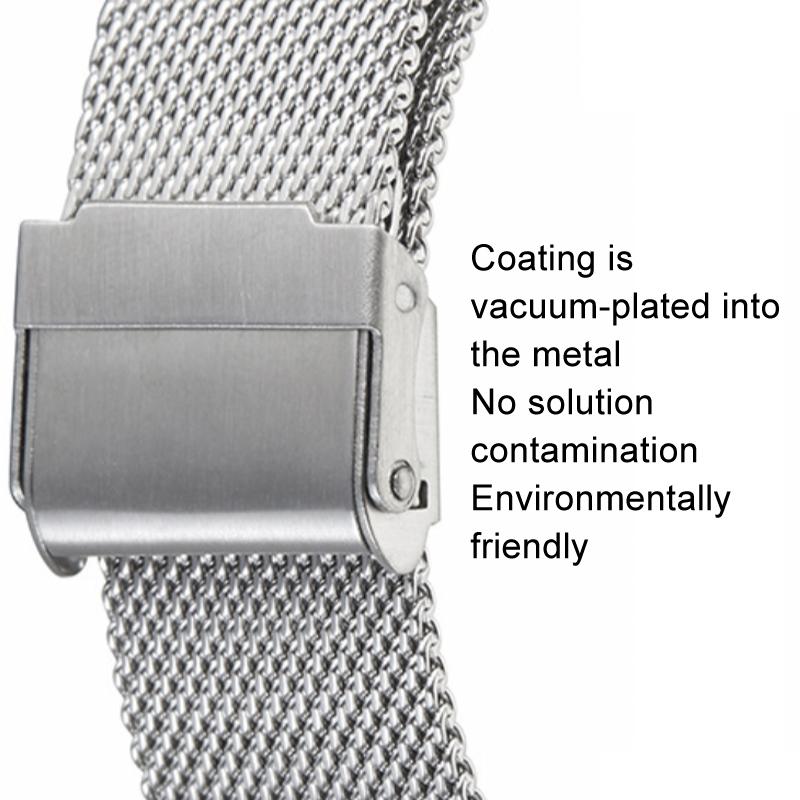 Stainless Steel Men Quartz Watch with Magnetic Strap - 40mm - Black