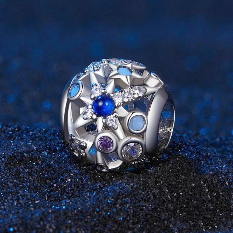 925 Sterling Silver Diy Bead Bracelet & Necklace Set