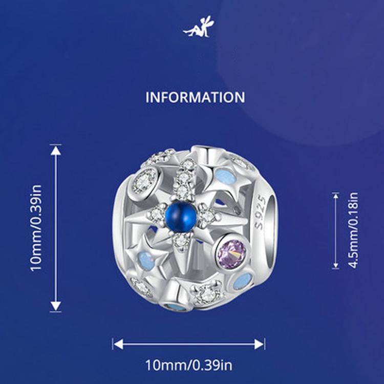 925 Sterling Silver Diy Bead Bracelet & Necklace Set