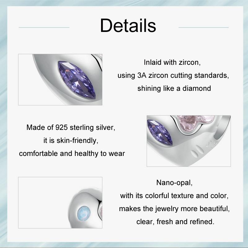 925 Sterling Silver Love Opal Diy Bracelet With Beads