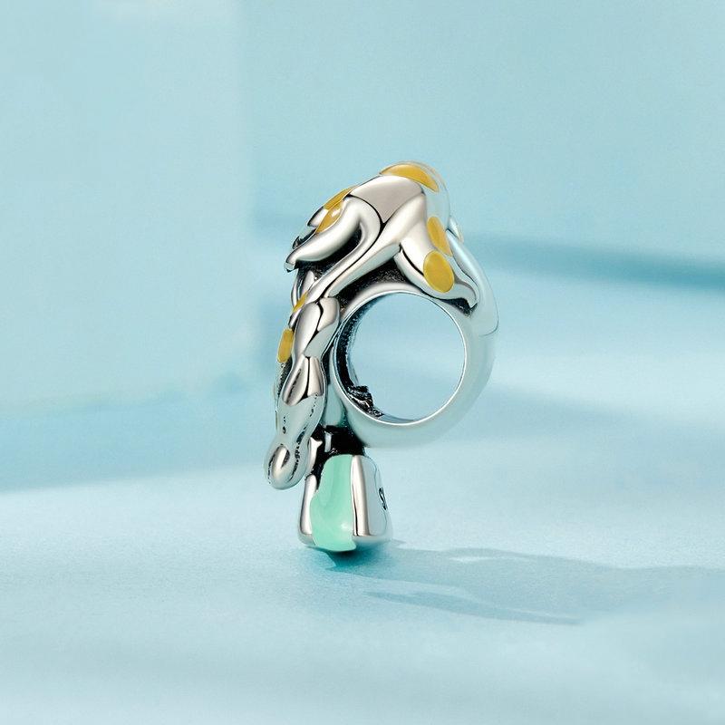 925 Sterling Silver Adorable Cat Bead