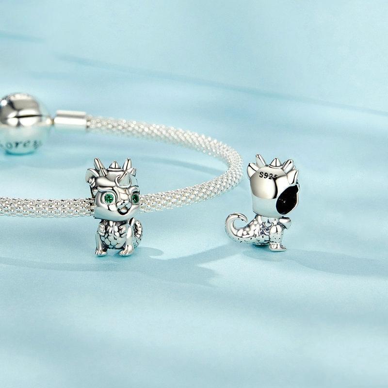 925 Sterling Silver Dragon Diy Beads