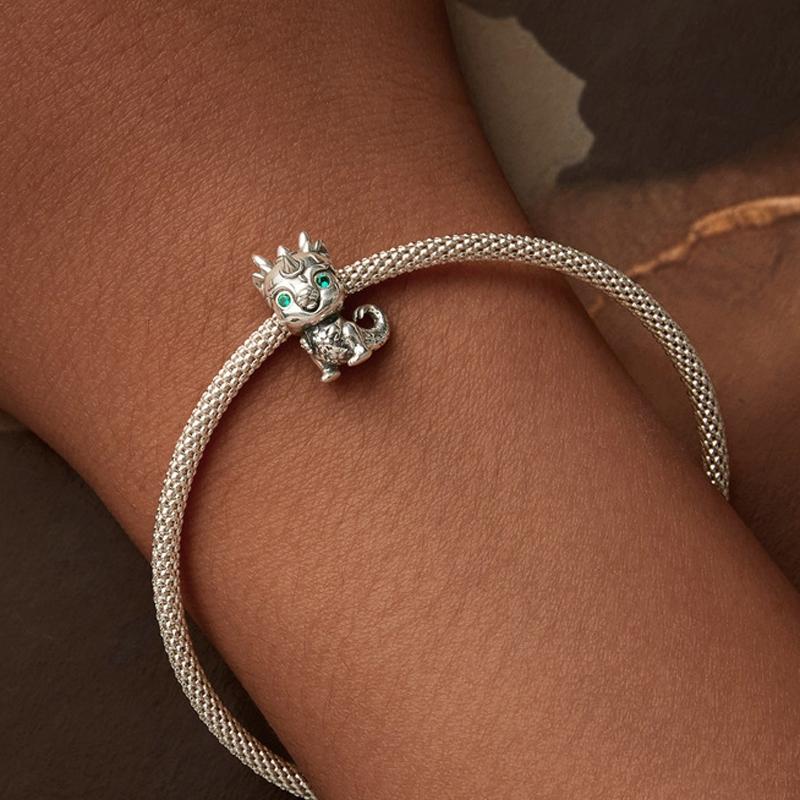 925 Sterling Silver Dragon Diy Beads