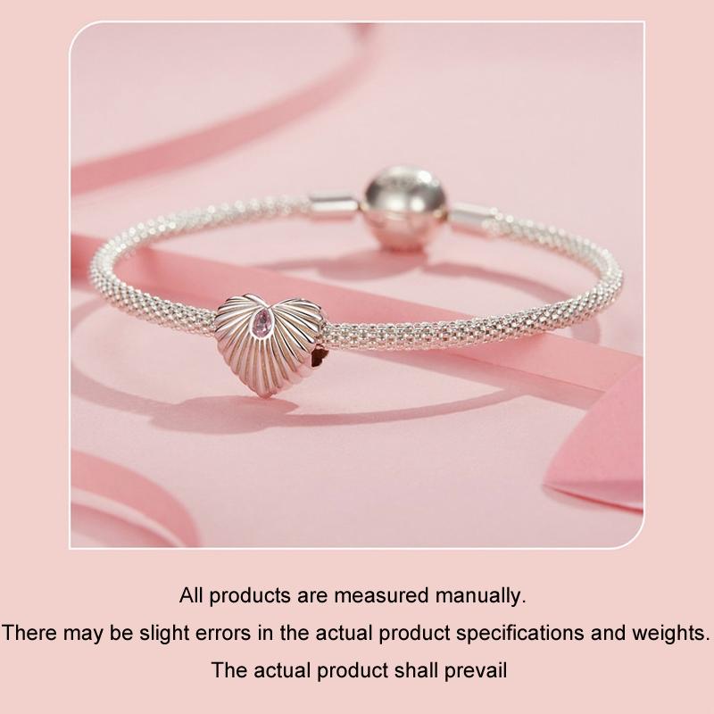 925 Sterling Silver Diy Love Beads & Platinum