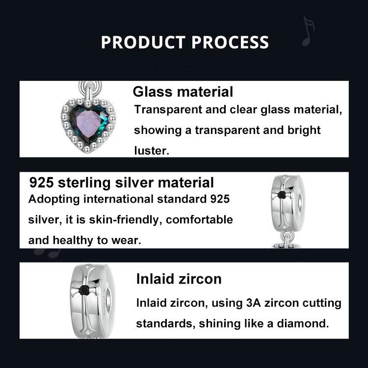 925 Sterling Silver Fantasy Love Beaded Pendant