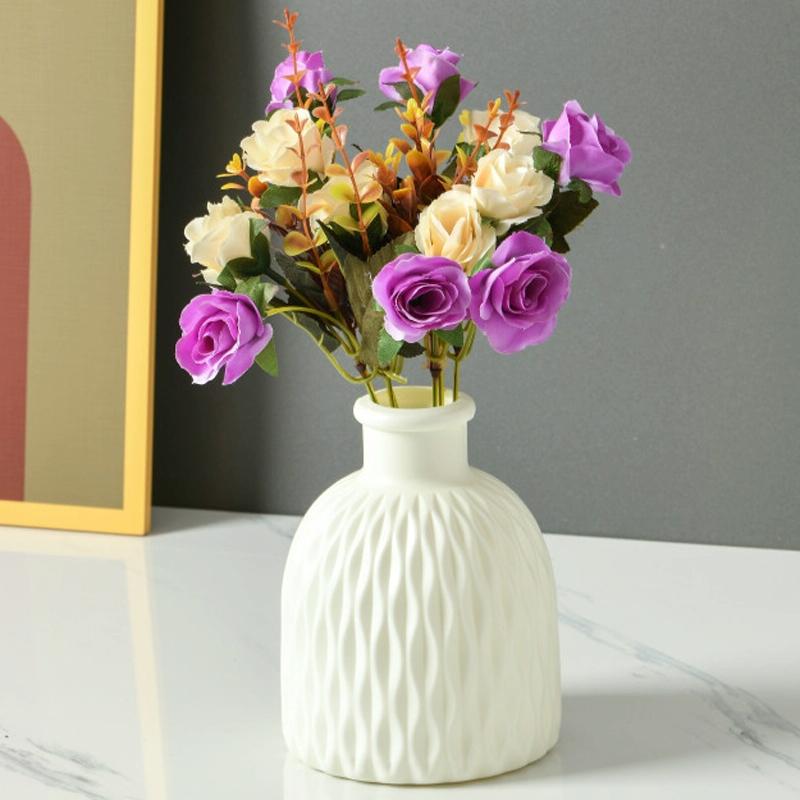 Versatile Drop-resistant Potted Plant Vase for Wet and Dry - Rose Pink