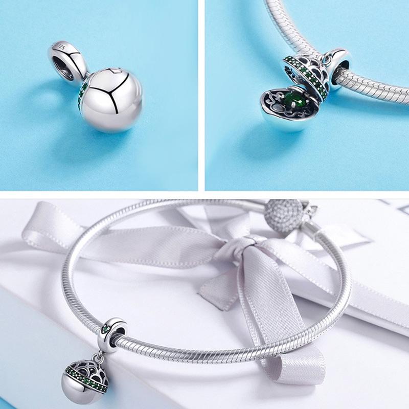 925 Sterling Silver Zircon Pendant With Parts - Scc689-A