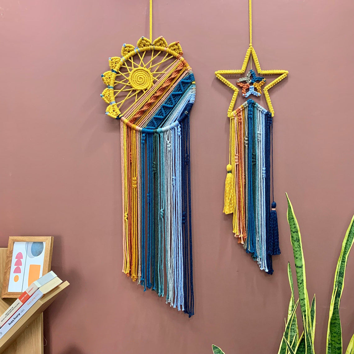 Colorful Tassel Dream Catcher - Bohemian Style Wall Decor (Sun)