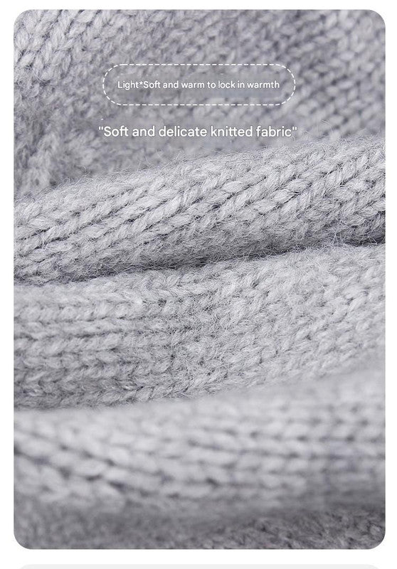 Brown Vintage Inspired Knitted Beret - Stretchy & Comfortable Wool Blend Cap