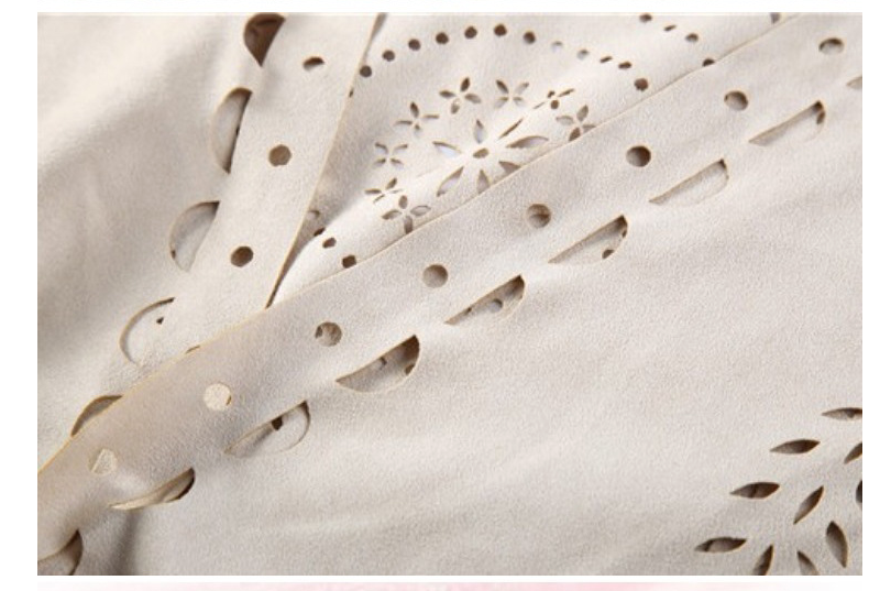 Pink Suede Wheat Tassel Triangle Scarf - Autumn Warm Shawl for Women, Hollow-Out Fringe Design